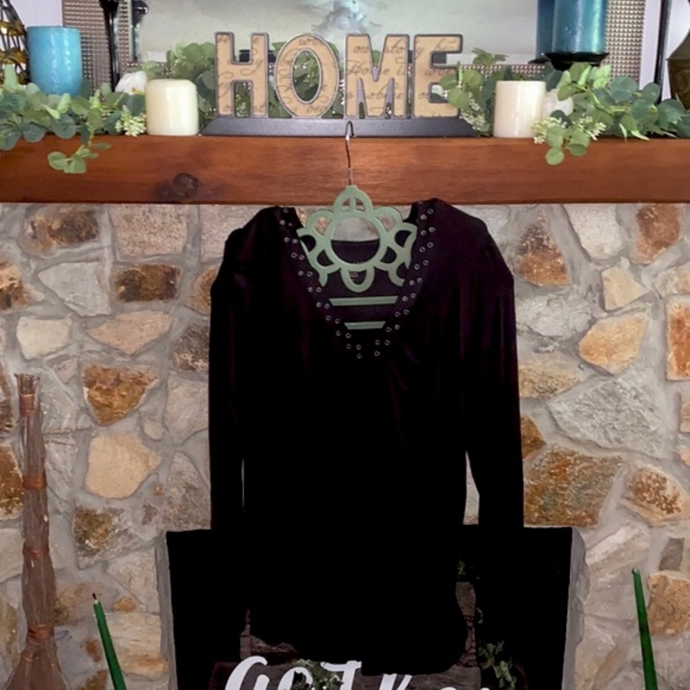 Nine West Black Long Sleeve Top